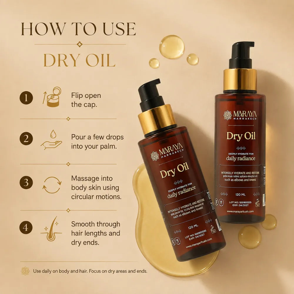 Maraya Rituals Dry Oil skincare ritual