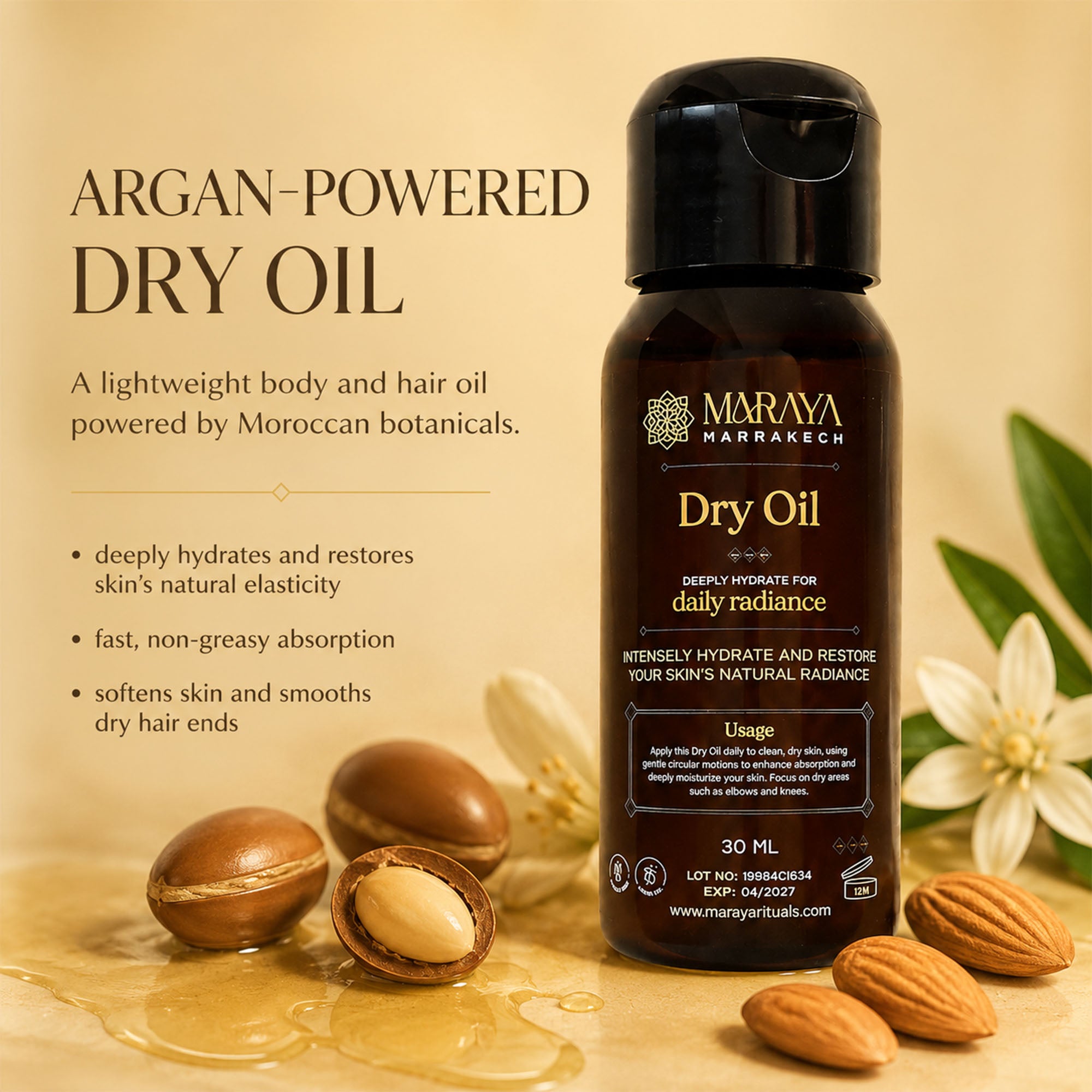 Maraya Dry Oil 30 ml bottle
