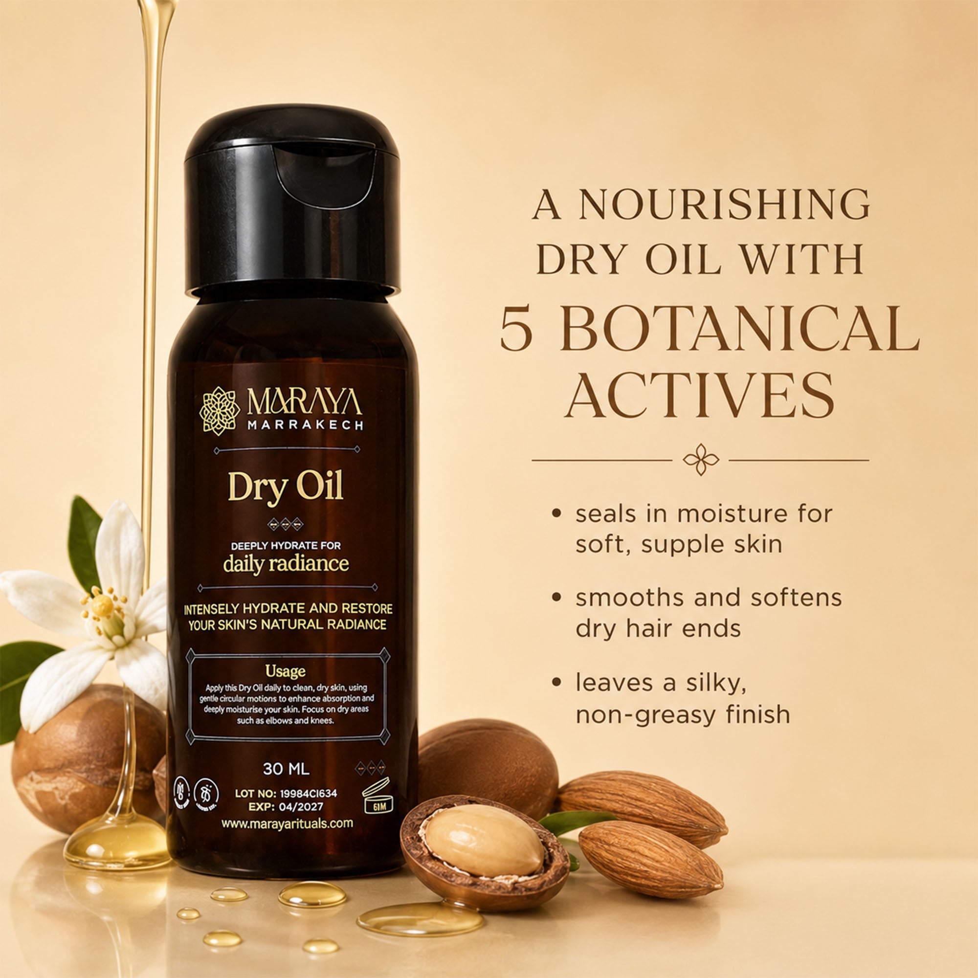 Maraya Dry Oil 30 ml bottle