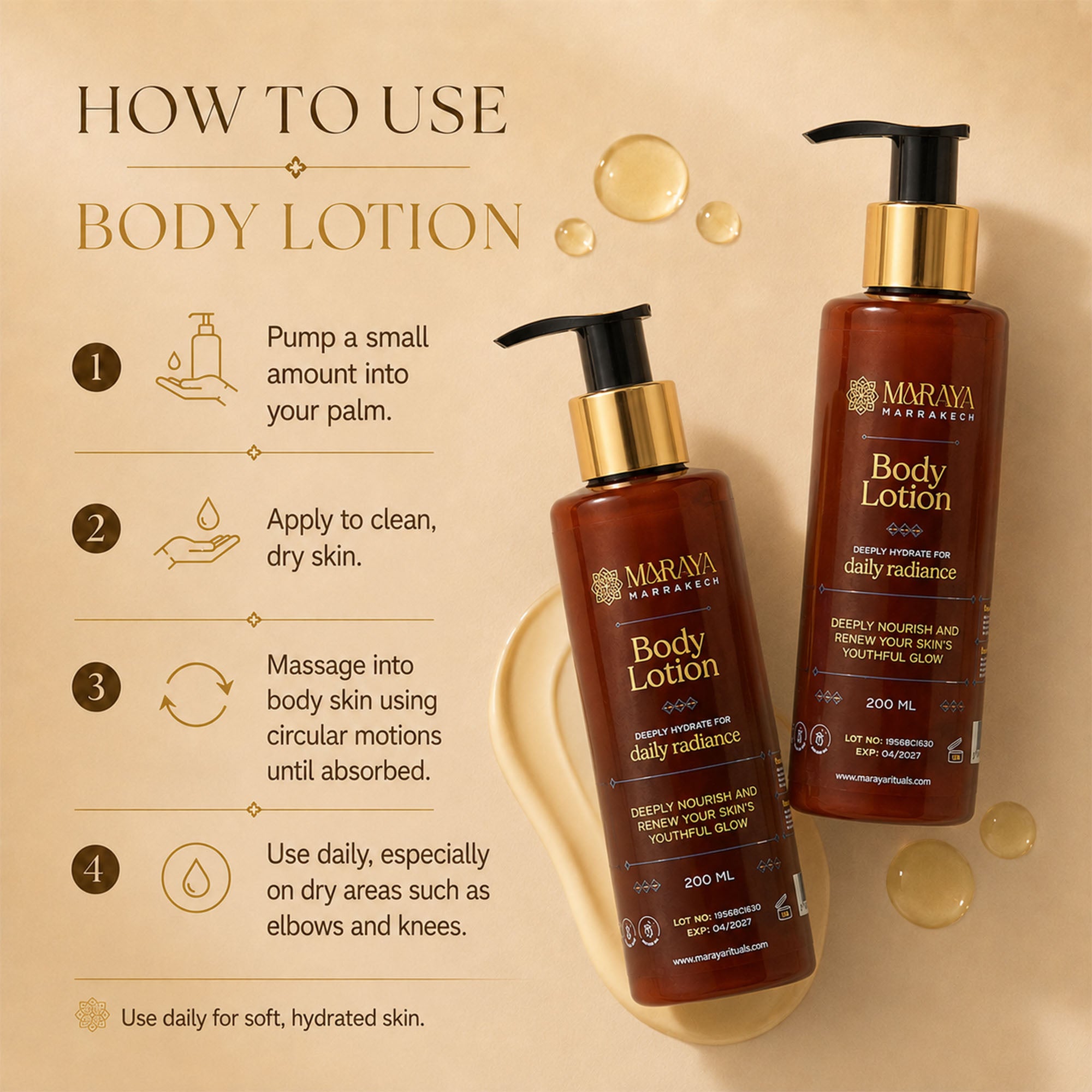 Maraya body lotion 200 ml jar