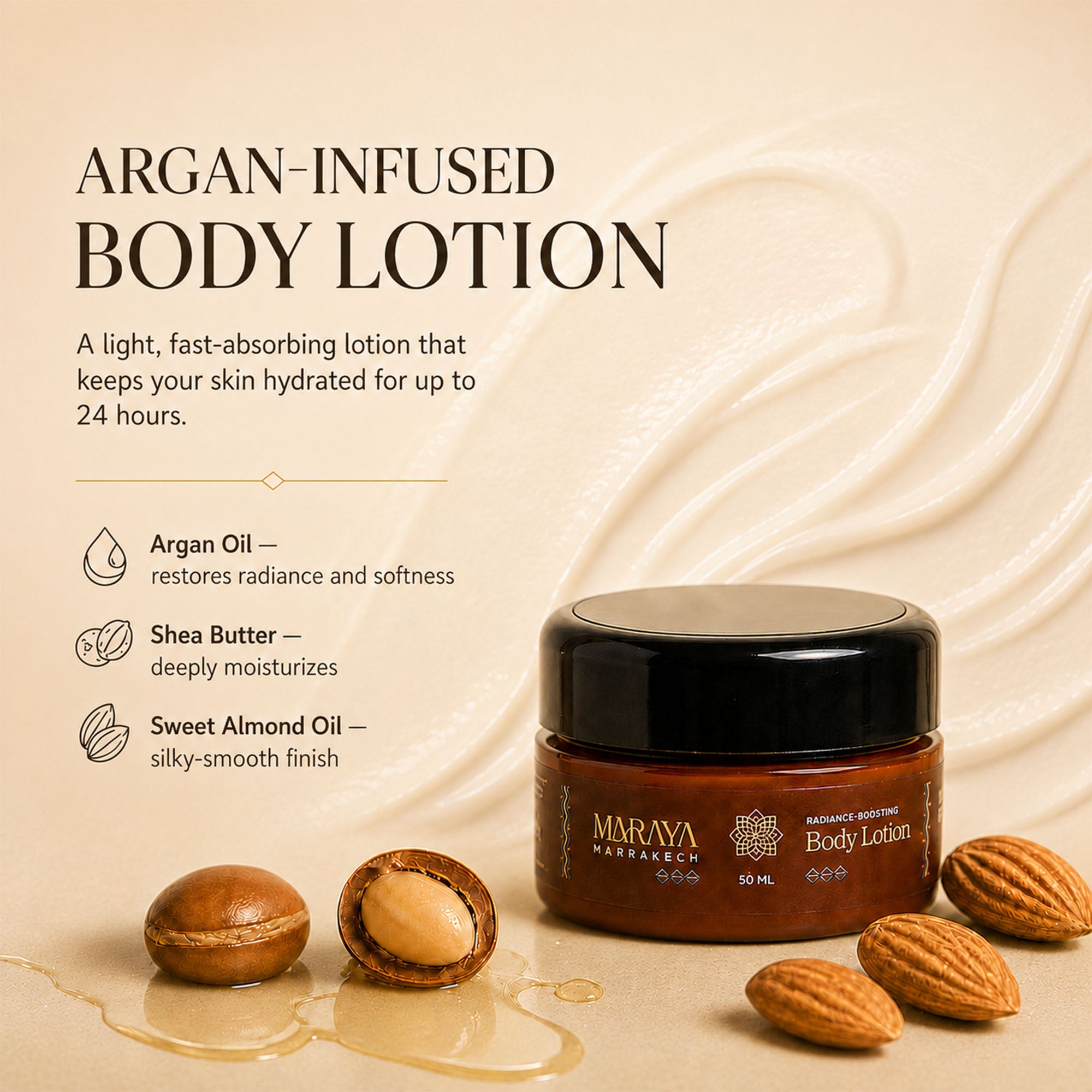 Maraya body lotion 50 ml jar