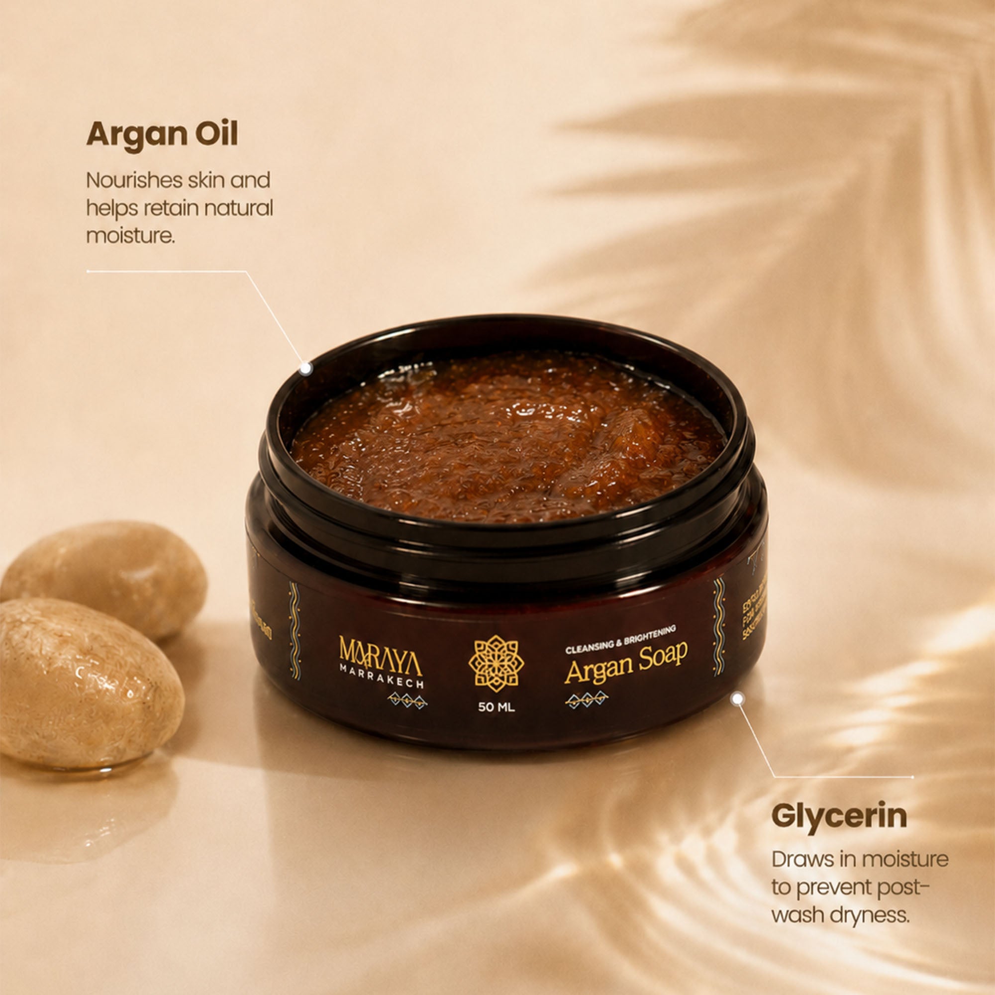 Maraya Argan Soap 50 ml jar