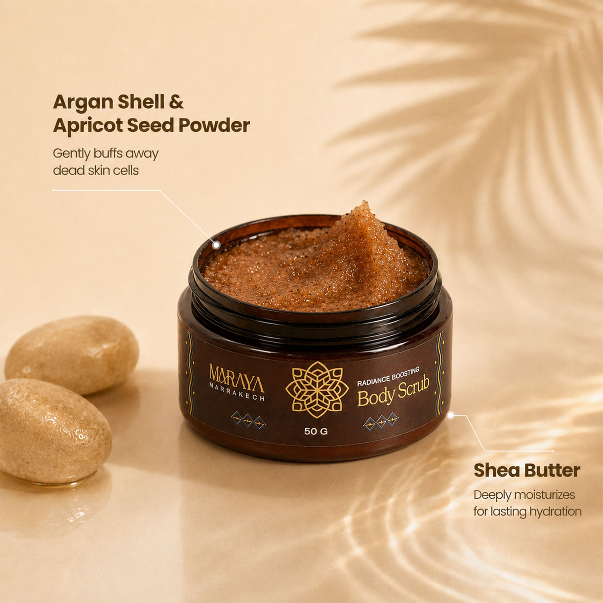 Maraya Argan Body Scrub 50 g jar