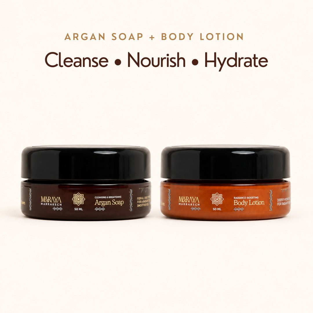 Maraya Mini Duo Argan Soap and Body Lotion